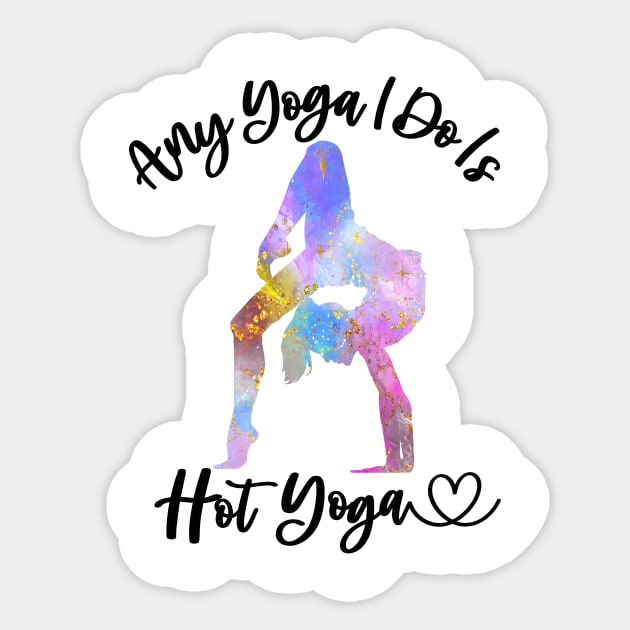 Funny Hot Yoga Mom Yoga Workout Instructor Teacher Yogi Mom Sticker by SilverLake